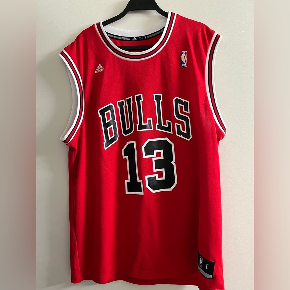 Authentic Bulls Jersey, size Large